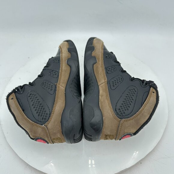 Nike Air Jordan Retro 9 Kids Size 12C 401811 030 Olive Black Red Green Shoes - Picture 6 of 11